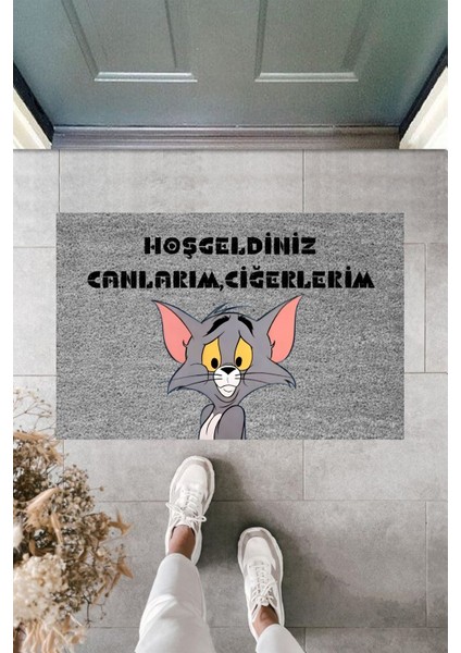 Modern Paspas - Canlarım Ciğerlerim - Özel Tasarım Kapı Önü Paspası Md-10.2