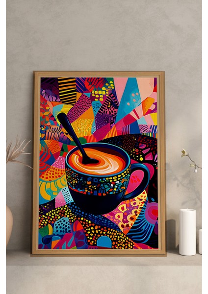 🎨 Renklerin Enerjisi – 3’lü Mdf Uv Baskılı Kahve Temalı Tablo Seti (3 Ebat Seçeneği) CRVS1018 13 x 17 modelleri