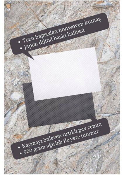 Dijital Baskı Dekoratif Welcome Çok Renkli Kapı Önü Paspası