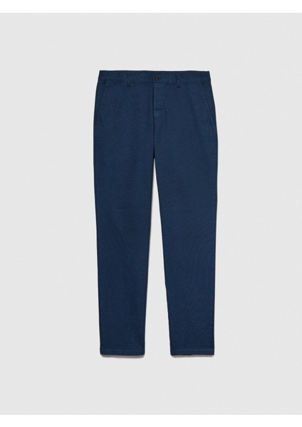 Streç Pamuklu Kemer Delikli Slim Fit Denim Chino Pantolon Erkek Renkli Pantolon - 324P4HJTSF03N