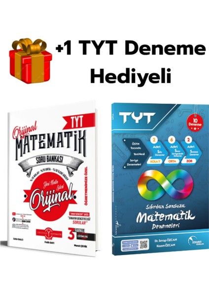 Orijinal Yayın 2026 Tyt Matematik Soru Bankası ve Sıfırdan Sonsuza Matematik Deneme +1 Deneme Hediye