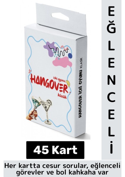 Hangover Mini Klasik Yetişkin Içki Kart Oyunu 45 Kart