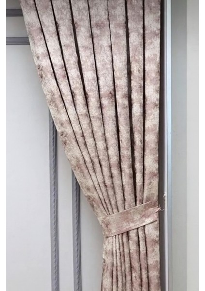 Pudra Istanbul Fon Desen Yeni Sezon Pileli, Kırışmaz, Özel Koleksiyon ( Tek Kanat ) Tül, Perde, fiyatları