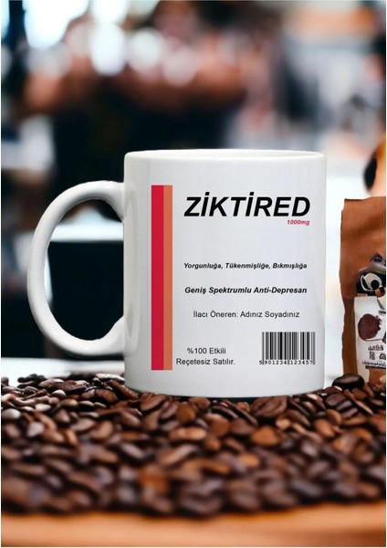 Hemşire, Doktor, Eczacı Ziktired Kupa Kahve Bardak Komik Hediyelik