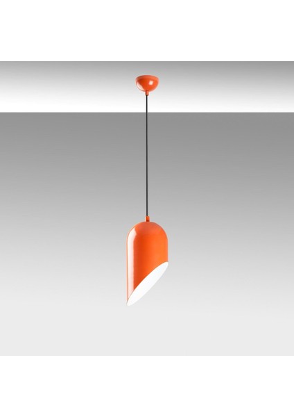 Kesik Sıvama Rustik Sarkıt Avize Turuncu, Endüstriyel Metal Sıvama Tavan Lambası 6161-ORANGE indirimleri