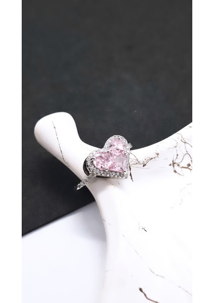 Büyük Kalp Figürlü Çelik Kaplama Yüzük fırsatları