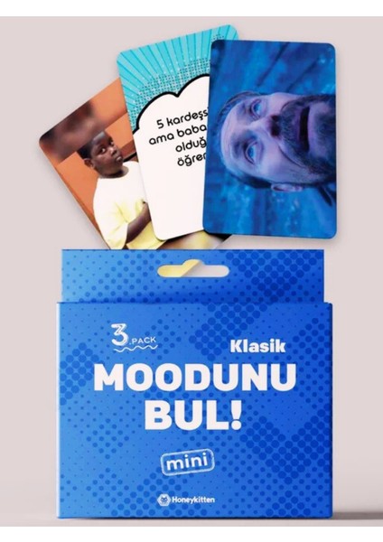 Moodunu Bul Mini Klasik Kart Oyunu 3. Paket 45 Kart