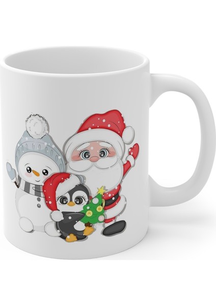 Yılbaşı Noel Temalı Yeni Yıl Konseptli Baskılı Hd Kalite Yıkanabilir Kupa Bardak modelleri
