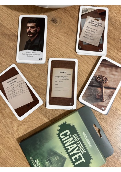 Dedektif Kart Oyunu Dağ Evinde Cinayet 38 Kart Zeka ve Mantık Oyunu fiyatları
