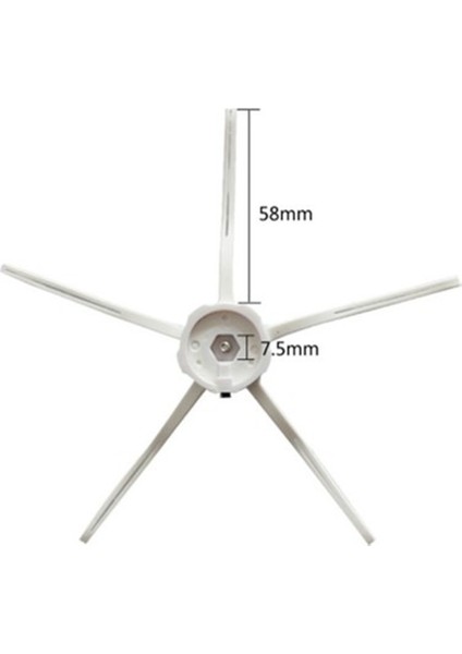 Roborock S7 Maxv & Maxv Ultra Uyumlu 2 Adet Siyah Yan Fırça modelleri