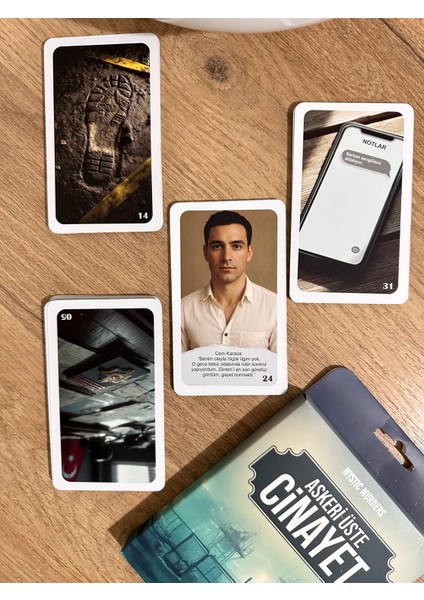 Dedektif Dava Çözme Kart Oyunu Askeri Üstte Cinayet 38 Kart fiyatları