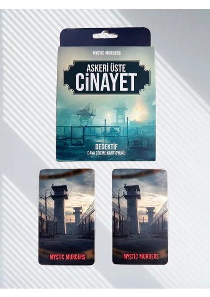 Dedektif Dava Çözme Kart Oyunu Askeri Üstte Cinayet 38 Kart fırsatları