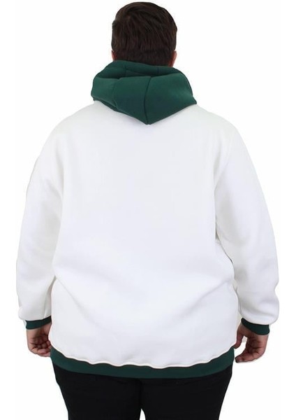 Büyük Beden Kapüşonlu 3ip Sweat Beauty 25714 Ekru fiyatları