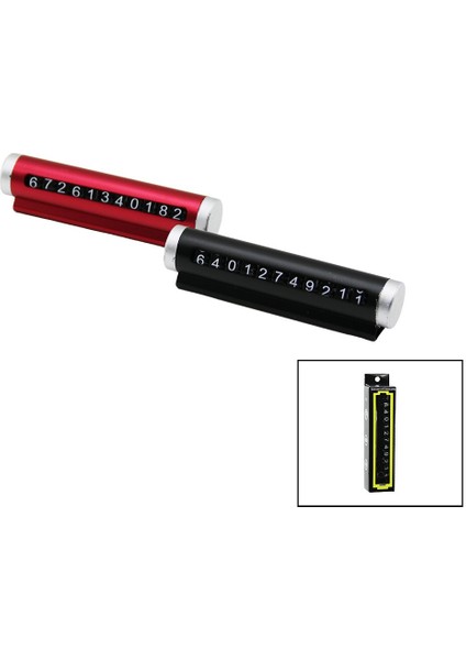 Renkli̇ Krom Oto- Araç Park Telefon Numaratör Rakam Çevi̇rme Çubukypş.montaj (5193)