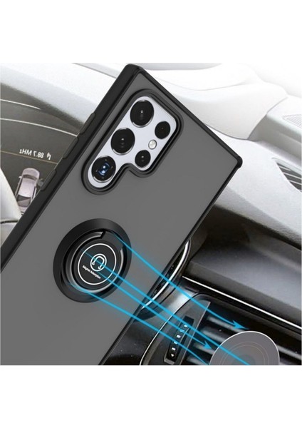 Samsung Galaxy A07 Uyumlu Kılıf Yüzüklü Standlı Extra Darbe Koruma Sert Silikon Kapak - Yeşil fırsatları