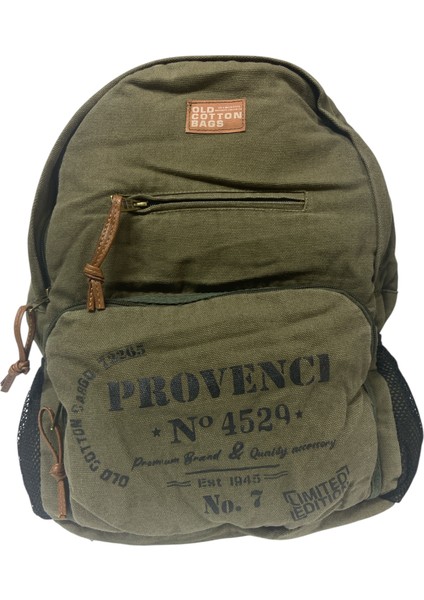 Old Cotton Tek Bölmeli Vintage Disayn Sırt Gezi Çantası North Dakato 30X43CM fiyatları