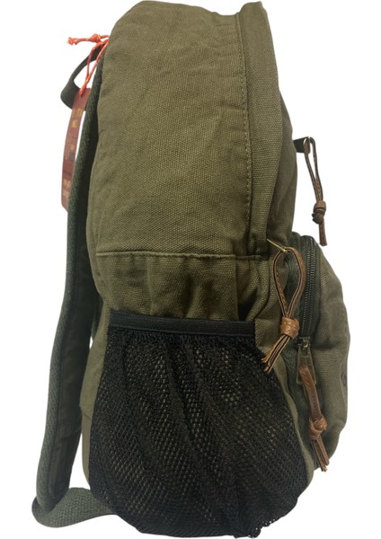 Old Cotton Tek Bölmeli Vintage Disayn Sırt Gezi Çantası North Dakato 30X43CM fırsatları