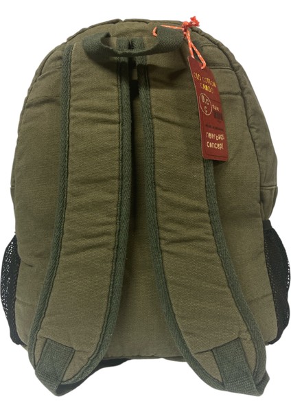 Old Cotton Tek Bölmeli Vintage Disayn Sırt Gezi Çantası North Dakato 30X43CM indirimleri