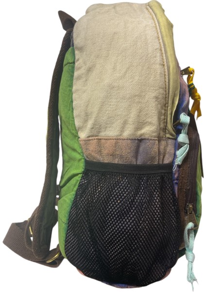 Old Cotton Tek Bölmeli Vintage Disayn Sırt Gezi Çantası North Dakato 30X43CM indirimleri