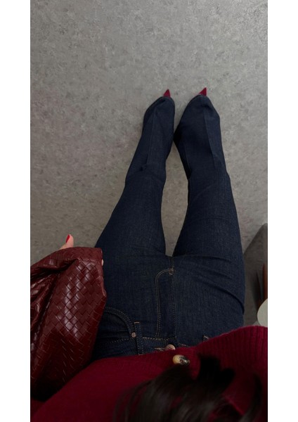 Rins Yıkama Koyu Ispanyol Jean