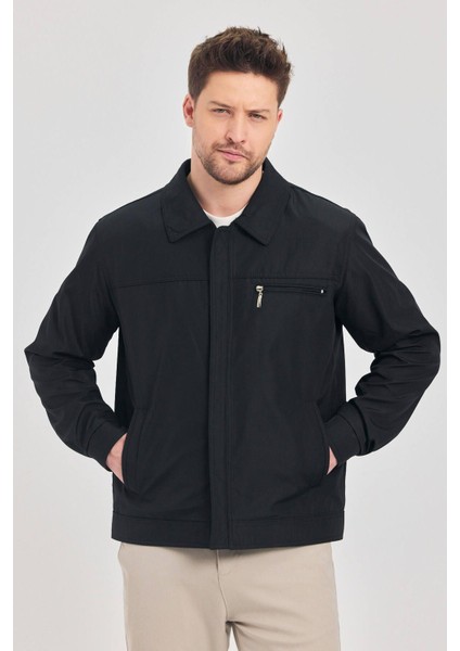 Erkek Siyah Klasik Yaka Mevsimlik Mont&ceket indirimleri