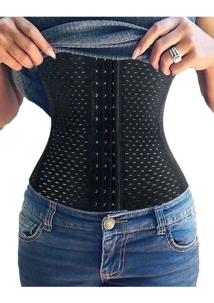 Agraflı Bel Korsesi |Lohusa & Günlük Kullanım İçin Bel incelten Toparlayıcı Korse| Siyah, Ten