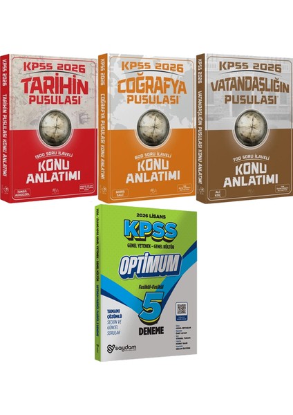 2026 Kpss Tarihin Coğrafya Vatandaşlığın Pusulası Konu - Lisans Optimum 5 Deneme