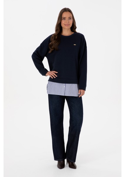 Kadın Lacivert Sweatshirt 50314211-VR033 fırsatları