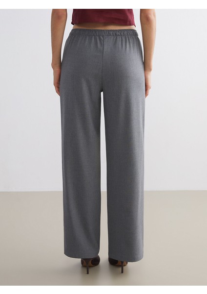 Yeni Sezon Beli Lastikli Geniş Paça Kadın Pantolon fırsatları