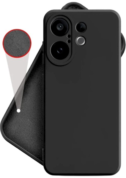 Vivo X200 Fe Uyumlu Silikon Kılıf - Kamera Korumalı Esnek Pastel Renk Kapak - Siyah fiyatları