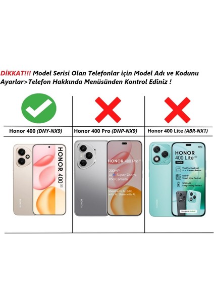 Honor 400 Uyumlu Kılıf Yüzüklü Standlı Extra Darbe Koruma Sert Silikon Kapak - Siyah