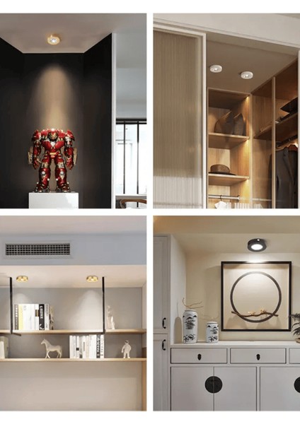 Ledenerji LED Spot Armatür 5W Beyaz Kasa 3000K Mini Sıva Üstü Yuvarlak Modern Aydınlatma fırsatları