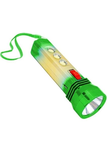 Powermaster TB33 1+3 Ledli Iki Çalışma Modlu Şarjlı El Feneri