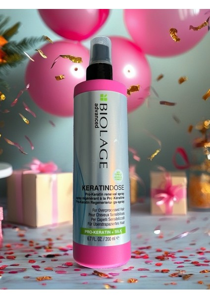 Keratindose Renewal Spray Mükemmel Parlaklık Sağlayan Durulanmayan Krem 200 M