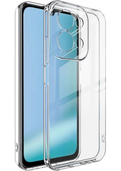 Redmi 15C Uyumlu Silikon Kılıf - Kamera Korumalı Esnek Pastel Renk Kapak - Şeffaf