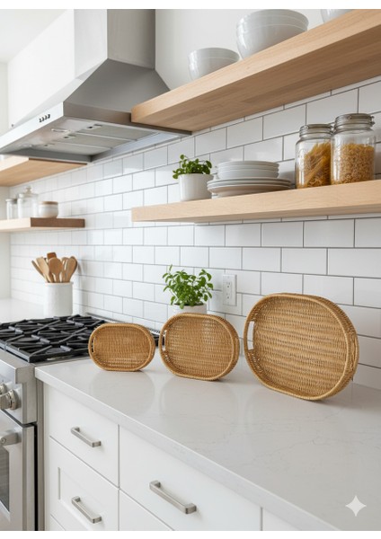 Hasır Çok Amaçlı Tepsi Sunumluk 20X30CM (Kahve Sunumluk) (1 Adet) fırsatları