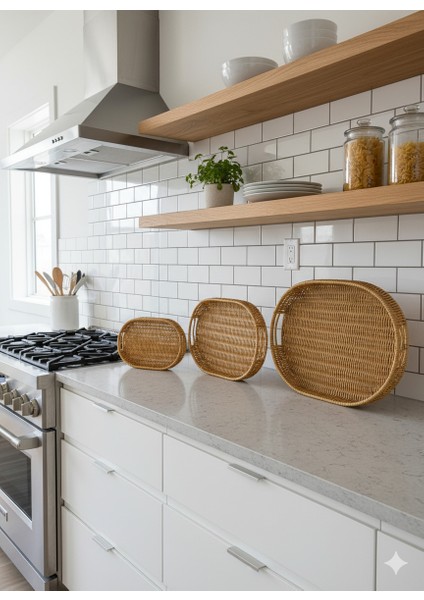 Hasır Çok Amaçlı Tepsi Sunumluk 20X30CM (Kahve Sunumluk) (1 Adet) indirimleri