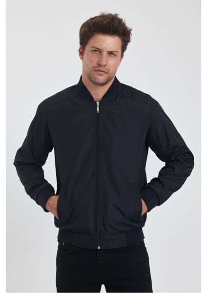 Erkek Lacivert Mevsimlik Mont modelleri