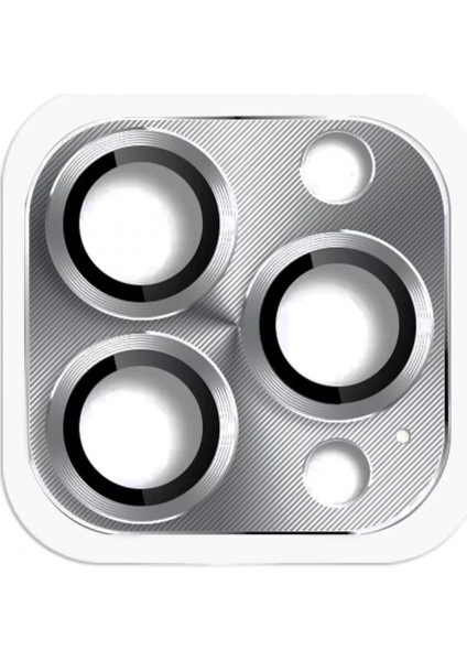 iPhone 16 Pro Max Pers Alüminyum Kamera Lens - Gri