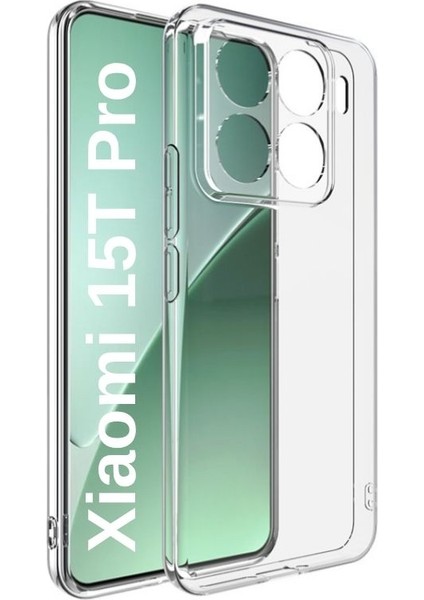 Xiaomi 15T Pro Uyumlu Silikon Kılıf - Kamera Korumalı Esnek Pastel Renk Kapak - Şeffaf