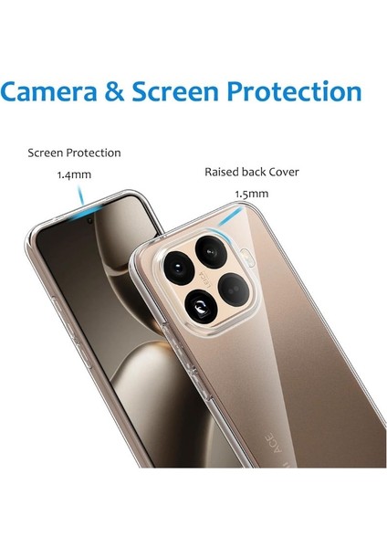 Xiaomi 15T Pro Uyumlu Silikon Kılıf - Kamera Korumalı Esnek Pastel Renk Kapak - Şeffaf modelleri