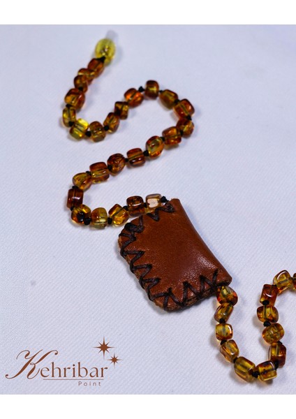 Cevşenli Bebek Kehribar Kolye