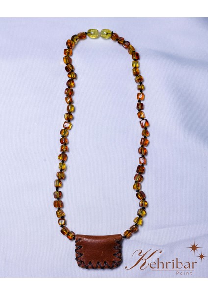 Cevşenli Bebek Kehribar Kolye