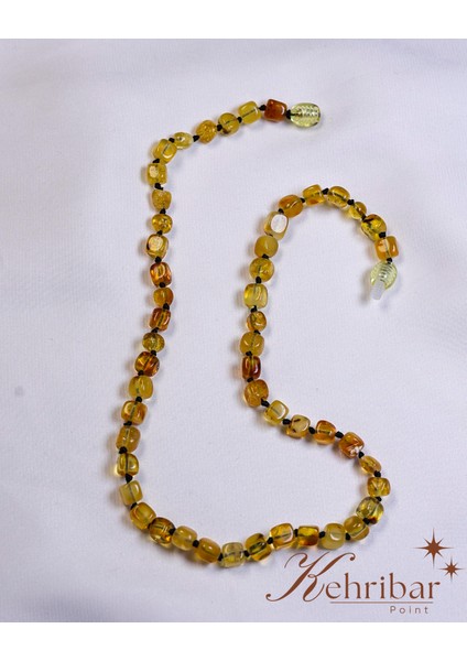 Küp Model Bebek Kehribar Kolye