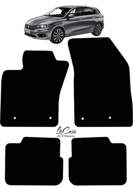 Fiat Egea Hatchback 2017 ve Sonrası Uyumlu Lacasa Velur Halı Paspas