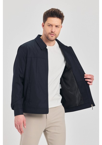 Erkek Lacivert Klasik Yaka Mevsimlik Mont&ceket fiyatları
