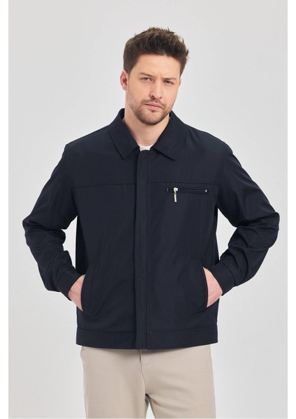 Erkek Lacivert Klasik Yaka Mevsimlik Mont&ceket indirimleri