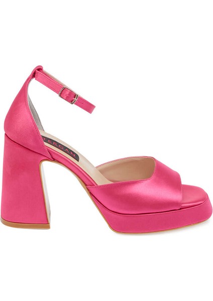 Pembe Tekstil Kadın Topuklu Ayakkabı - K23Y1AY66511-T4W