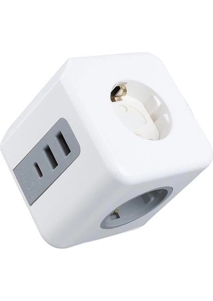 VE-23089 2x USB 1x Type-C 3'lü Çocuk ve Termal Korumalı Grup Priz modelleri