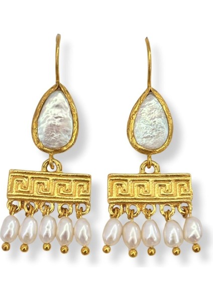 Golden Traces No:1 Altın Kaplama Küpe modelleri